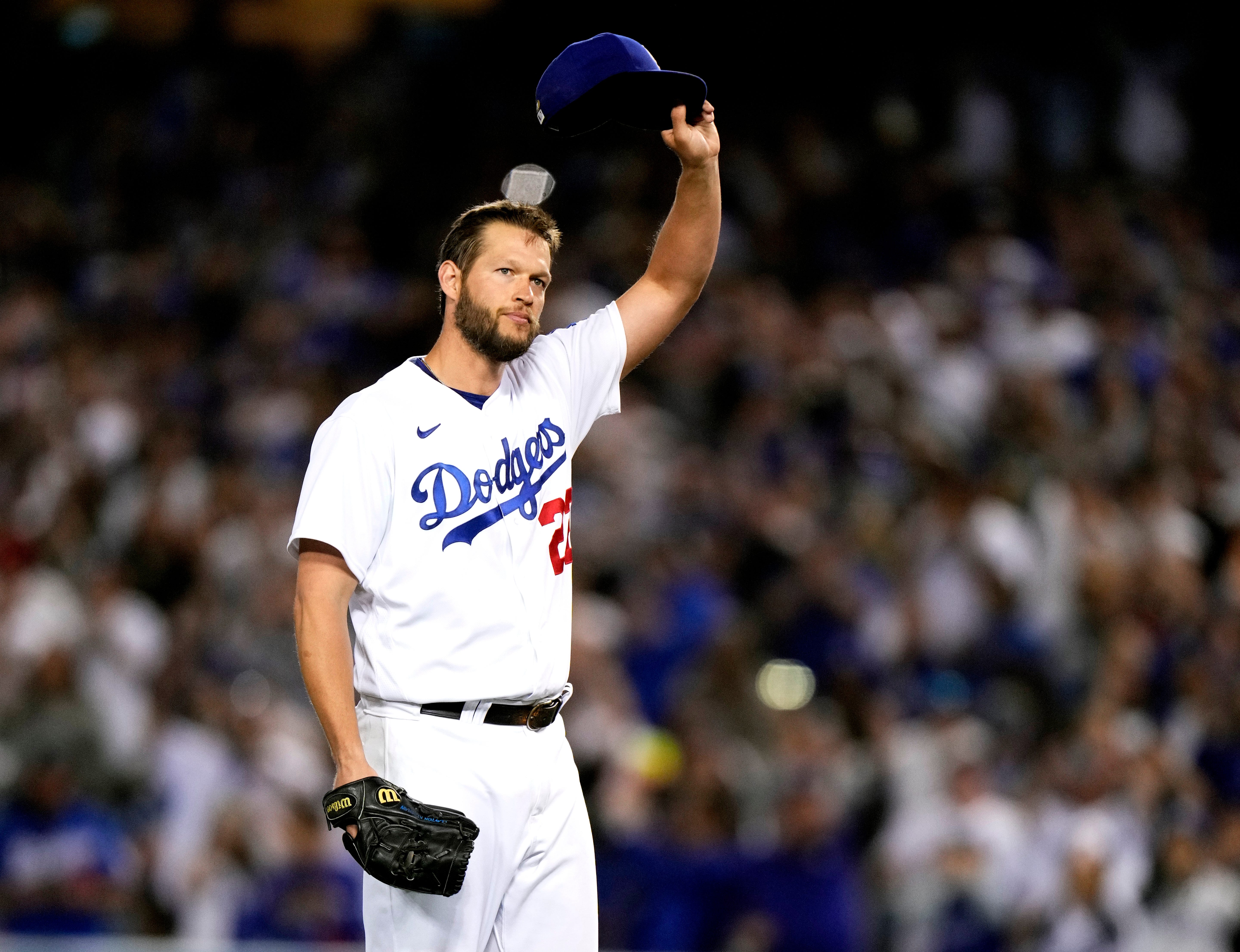 Dodgers pull Clayton Kershaw after seven perfect innings, give up