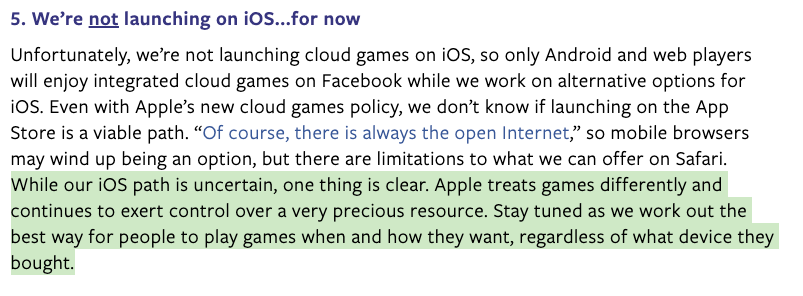 Facebook's Cloud Gaming Looks Amazing, But Will Not Be Available For iPhone