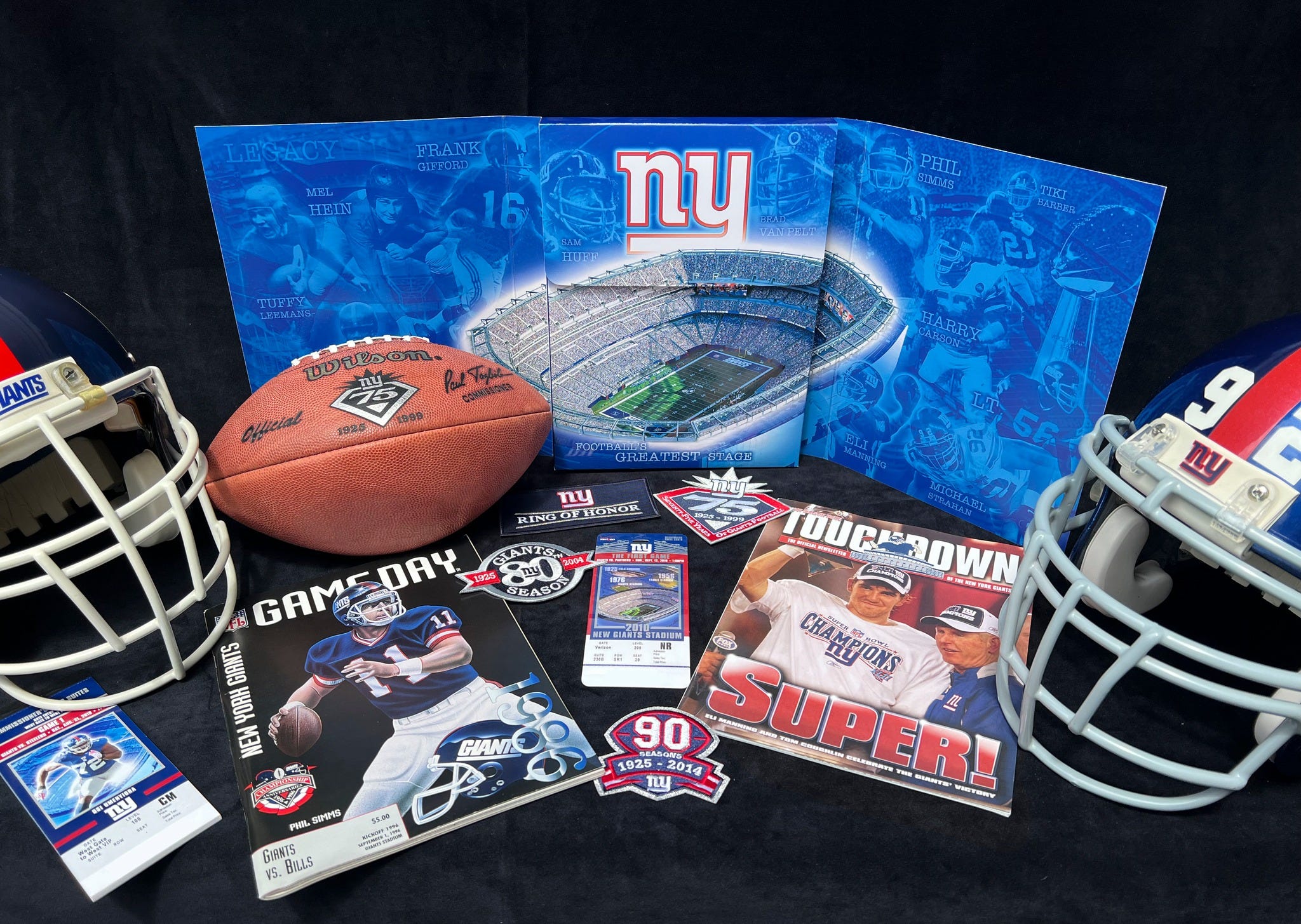 SUPERBOWL NFL NEW YORK GIANTS 1925-2014 90-SEASON JERSEY PATCH +