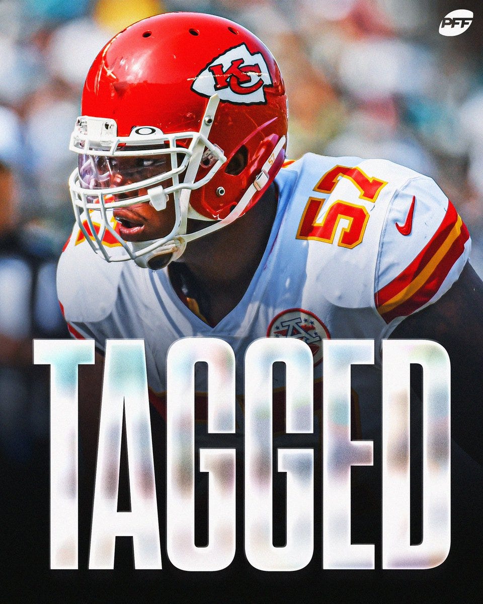 NFL franchise tag 2022: Chiefs tag Orlando Brown Jr.; what happens