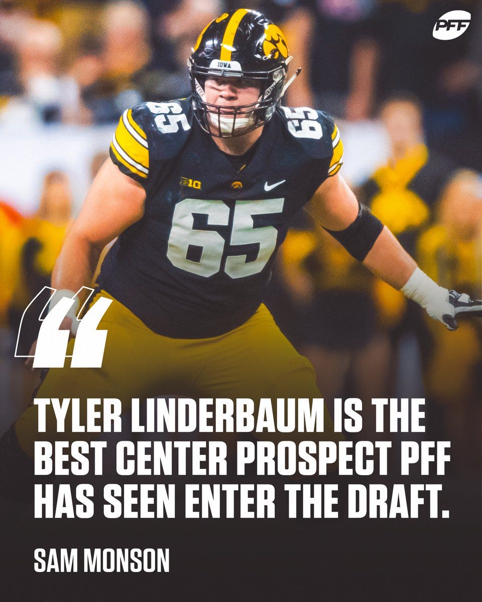 Tyler Linderbaum is the 'Aaron Donald of offensive line' in the 2022 NFL  Draft