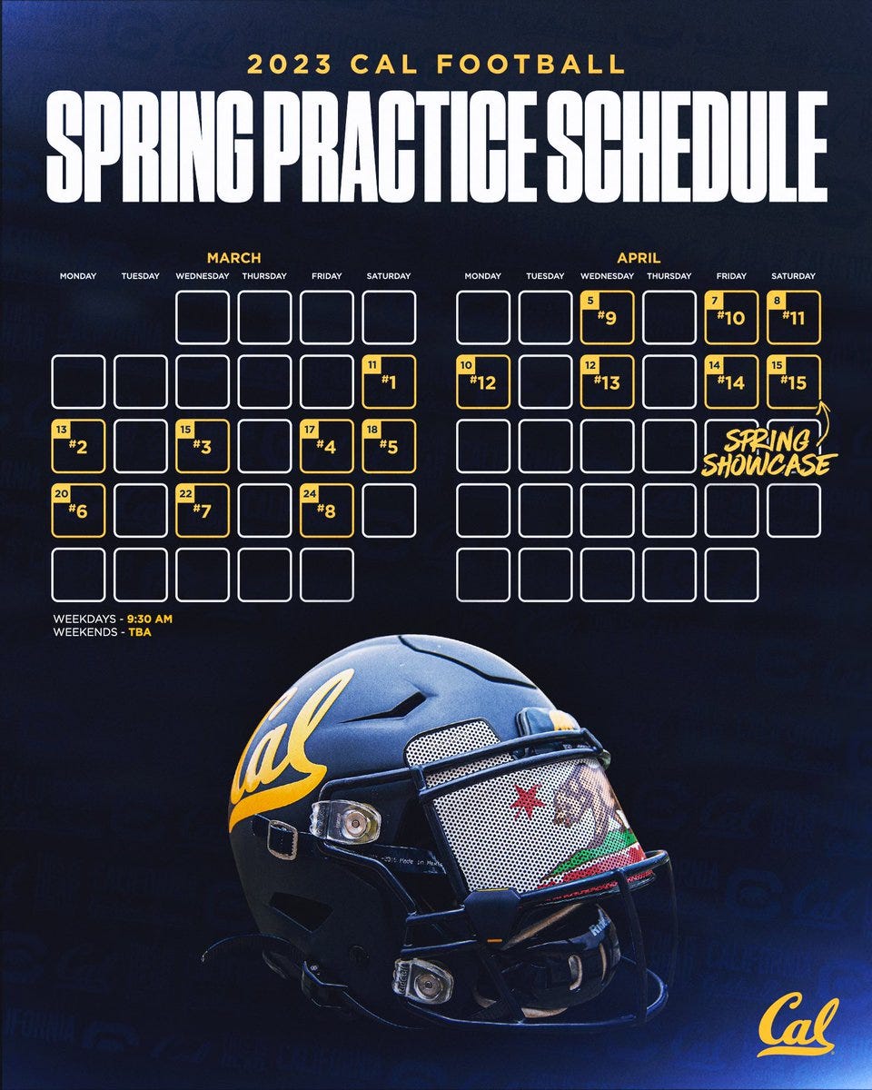 April 30 Spring Game To Start At 1:30 PM - California Golden Bears Athletics