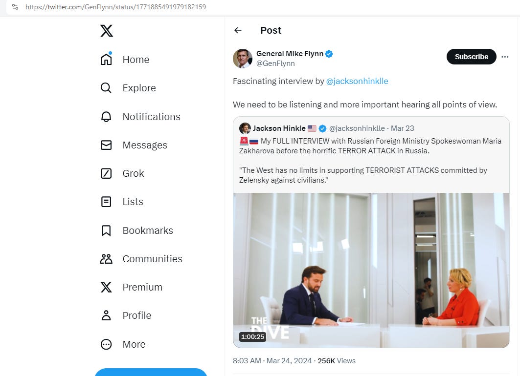 Michael Flynn supports a communist
