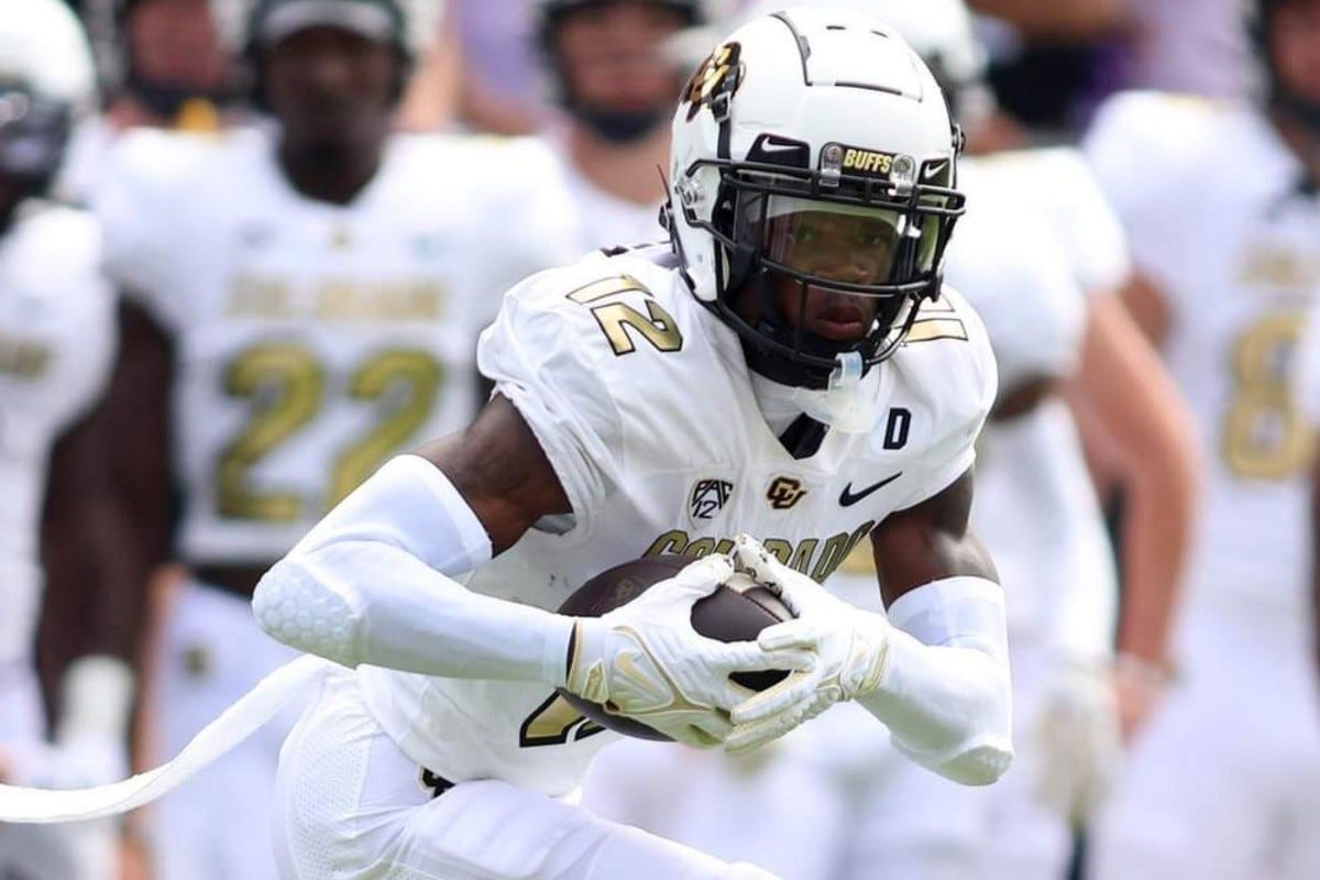 Colorado's two-way star Travis Hunter is a danger with the ball in his hands.