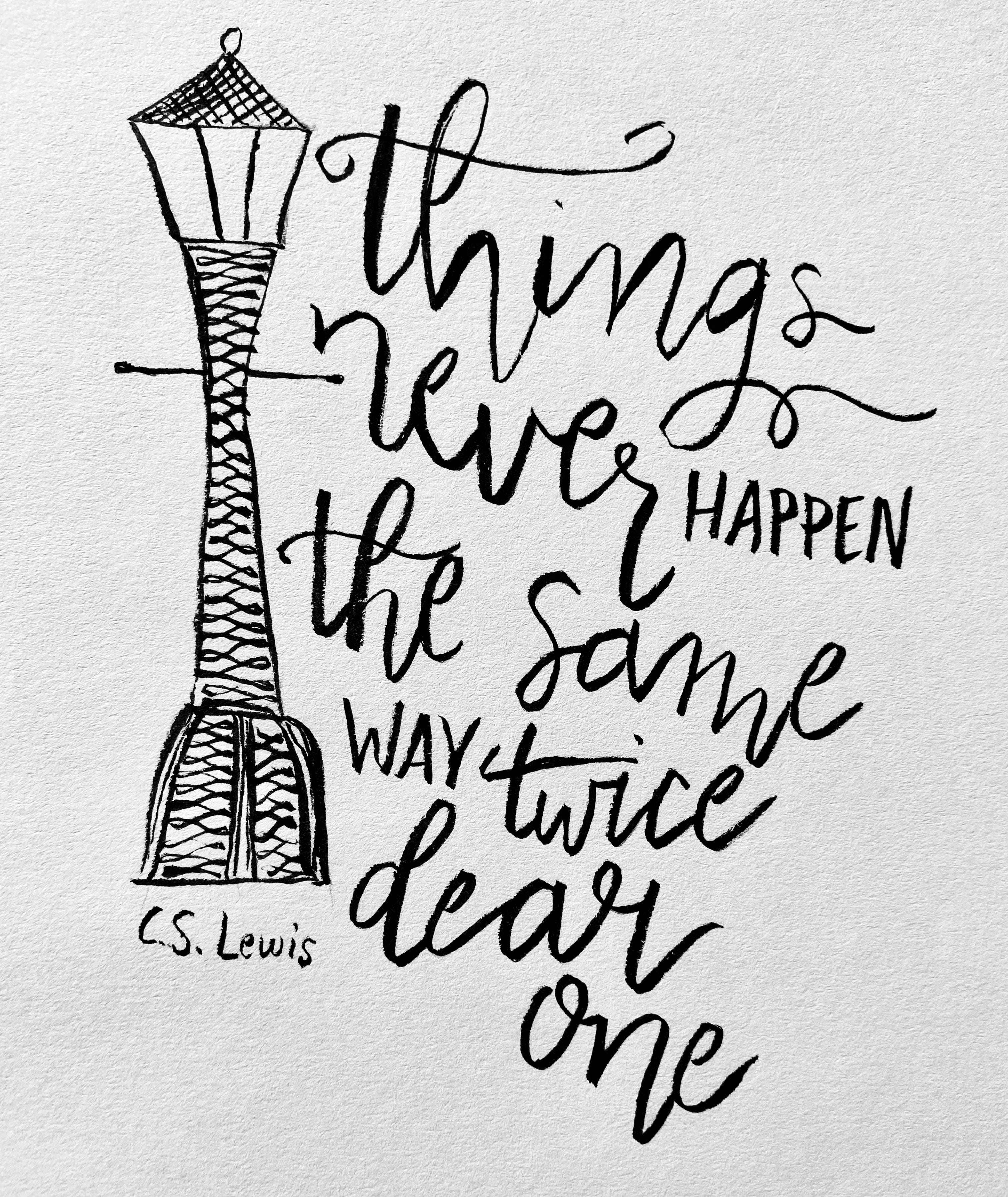 Lewis Lettering Hand Lettering C.S. Lewis, Part 1