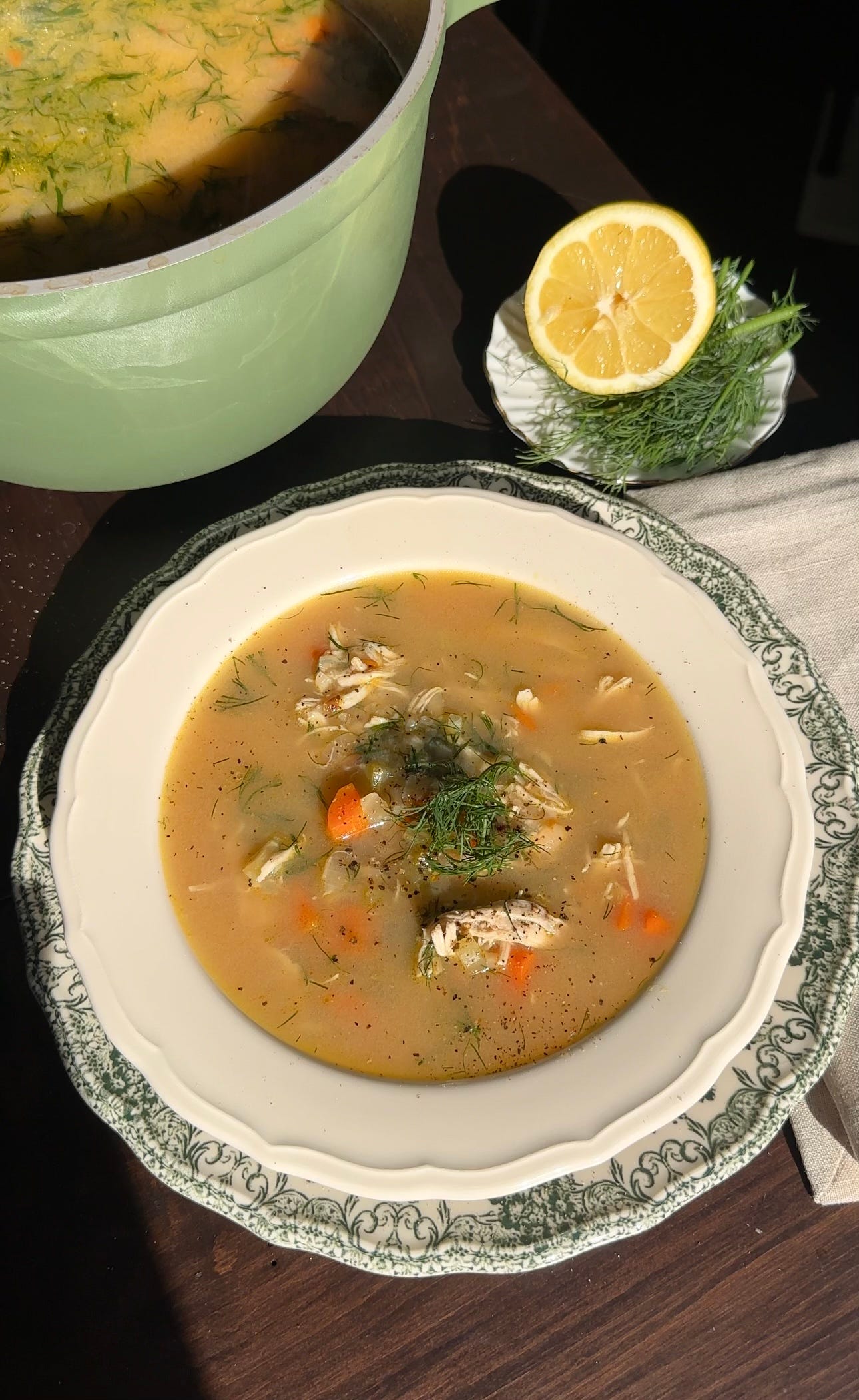 Avgolemono Greek Lemon Chicken Soup by Steph Robinson