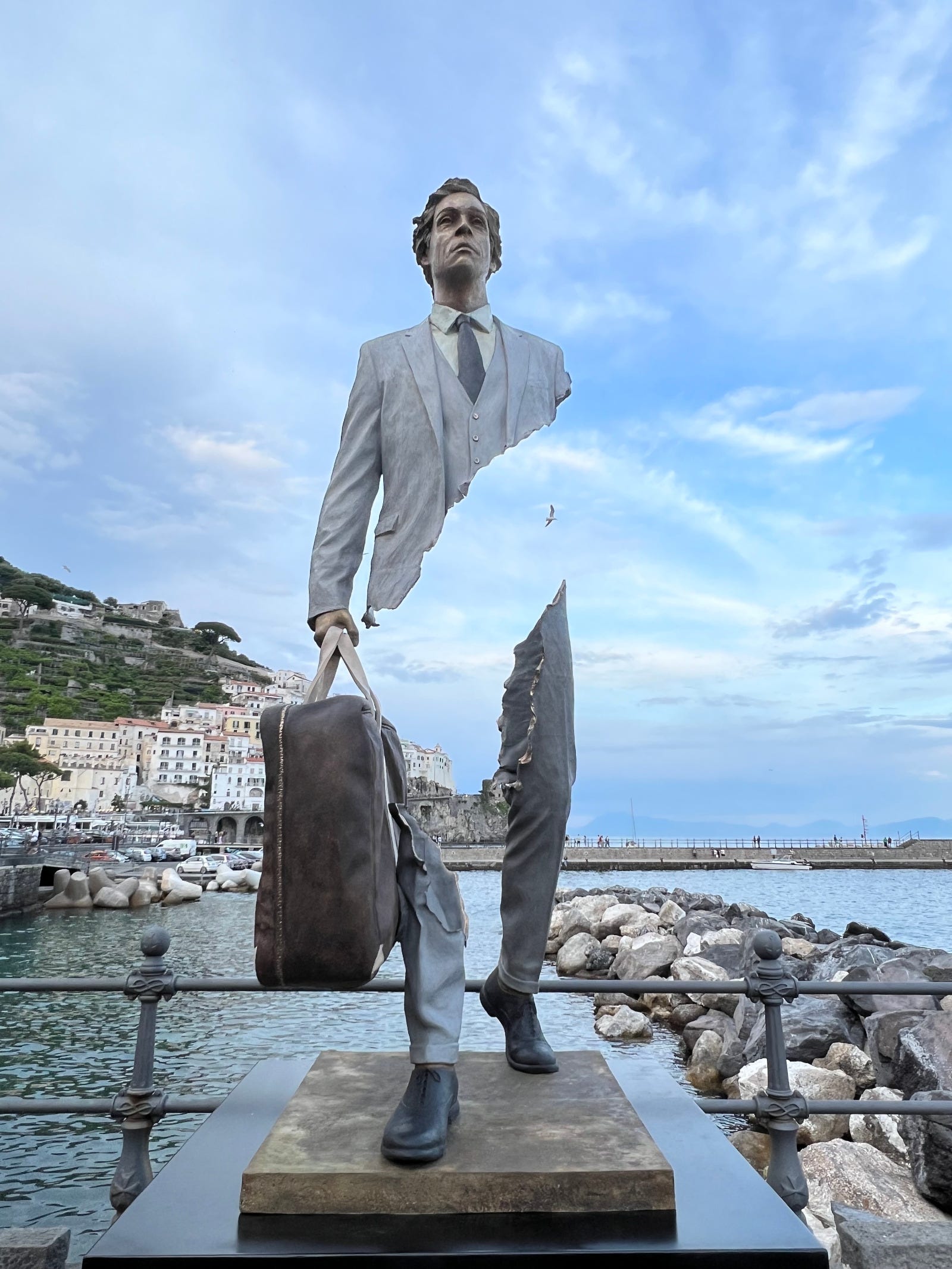 Bruno Catalano's Fragmented Travelers Visit the Amalfi Coast