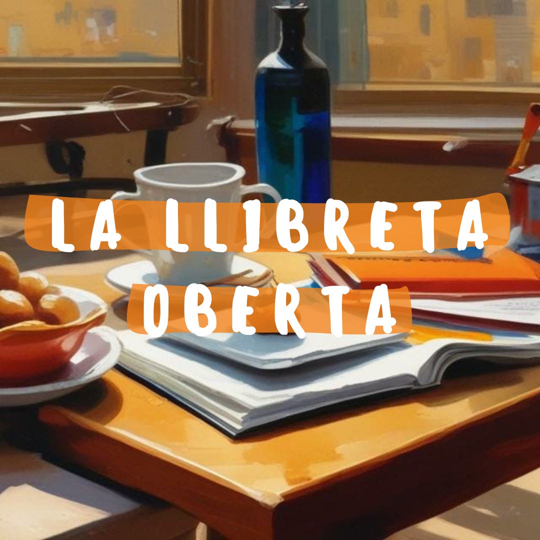 la llibreta oberta