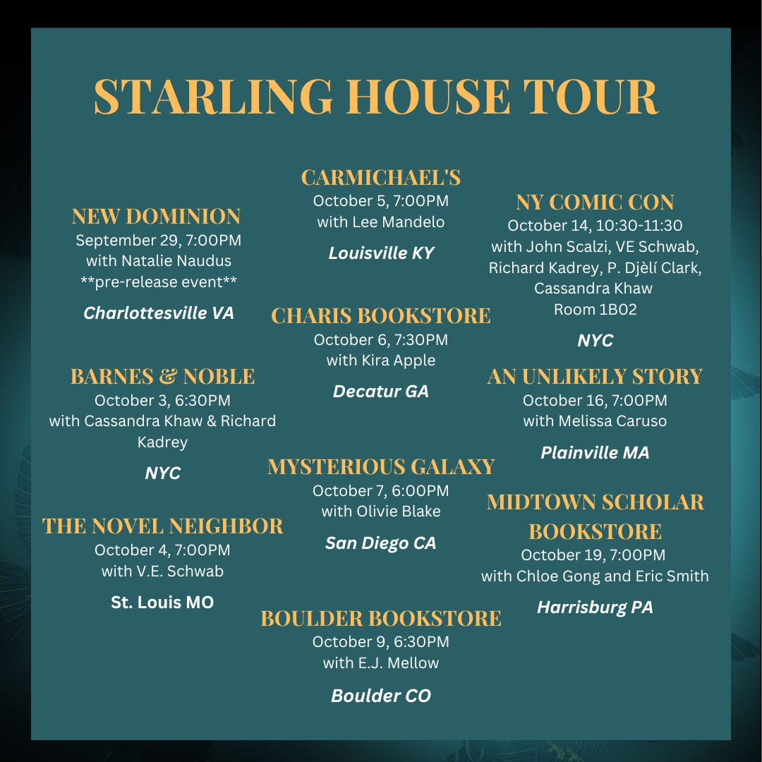 Rovina Cai on X: Starling House by Alix E. Harrow is out today