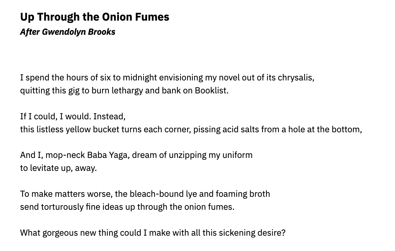 Interlude and Apology Lily Lieberman's Substack