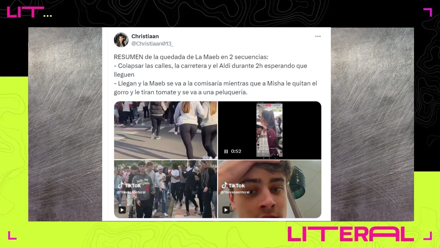 Cuando una quedada de influencers sale mal: tomatazos, huidas y llamadas a  la policía