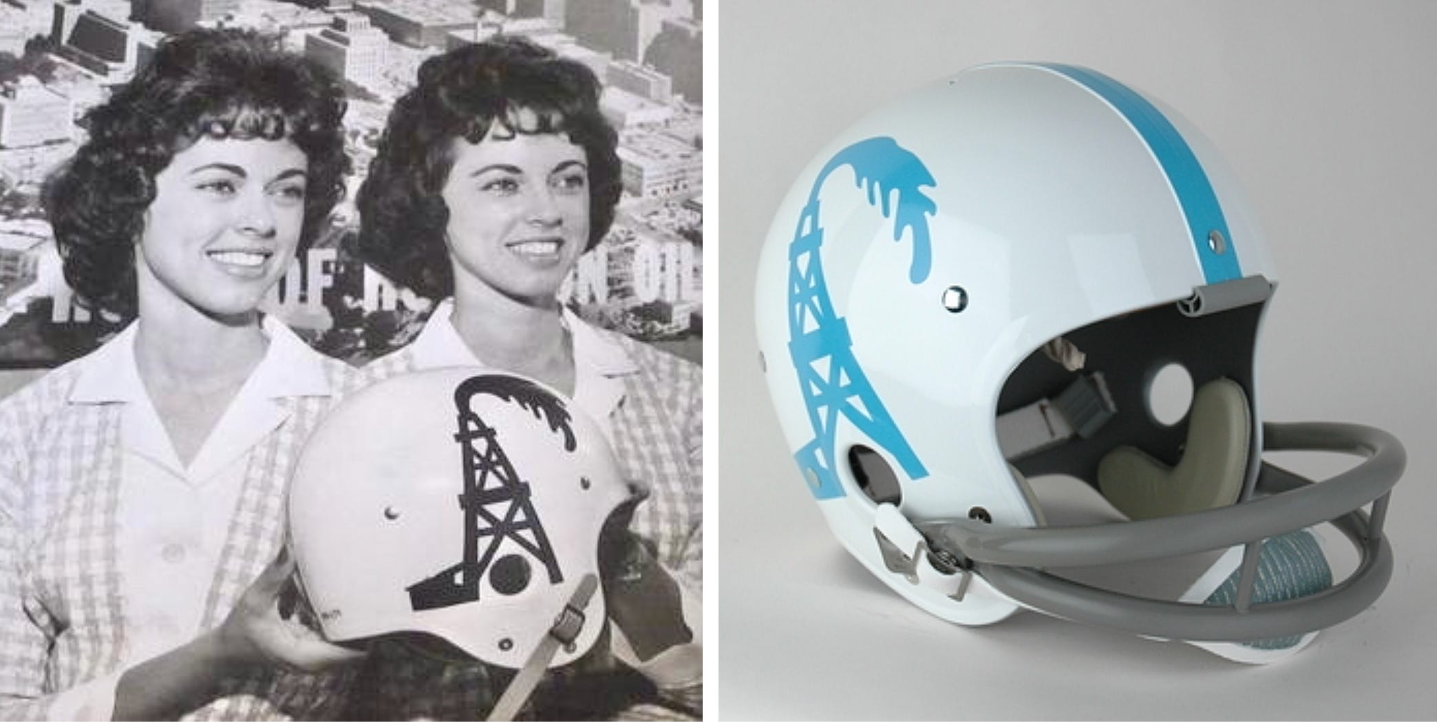 Warren Moon Earl Campbell Signed Houston Oilers Mini Helmet HOF