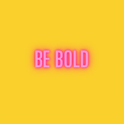 Be BOLD. logo