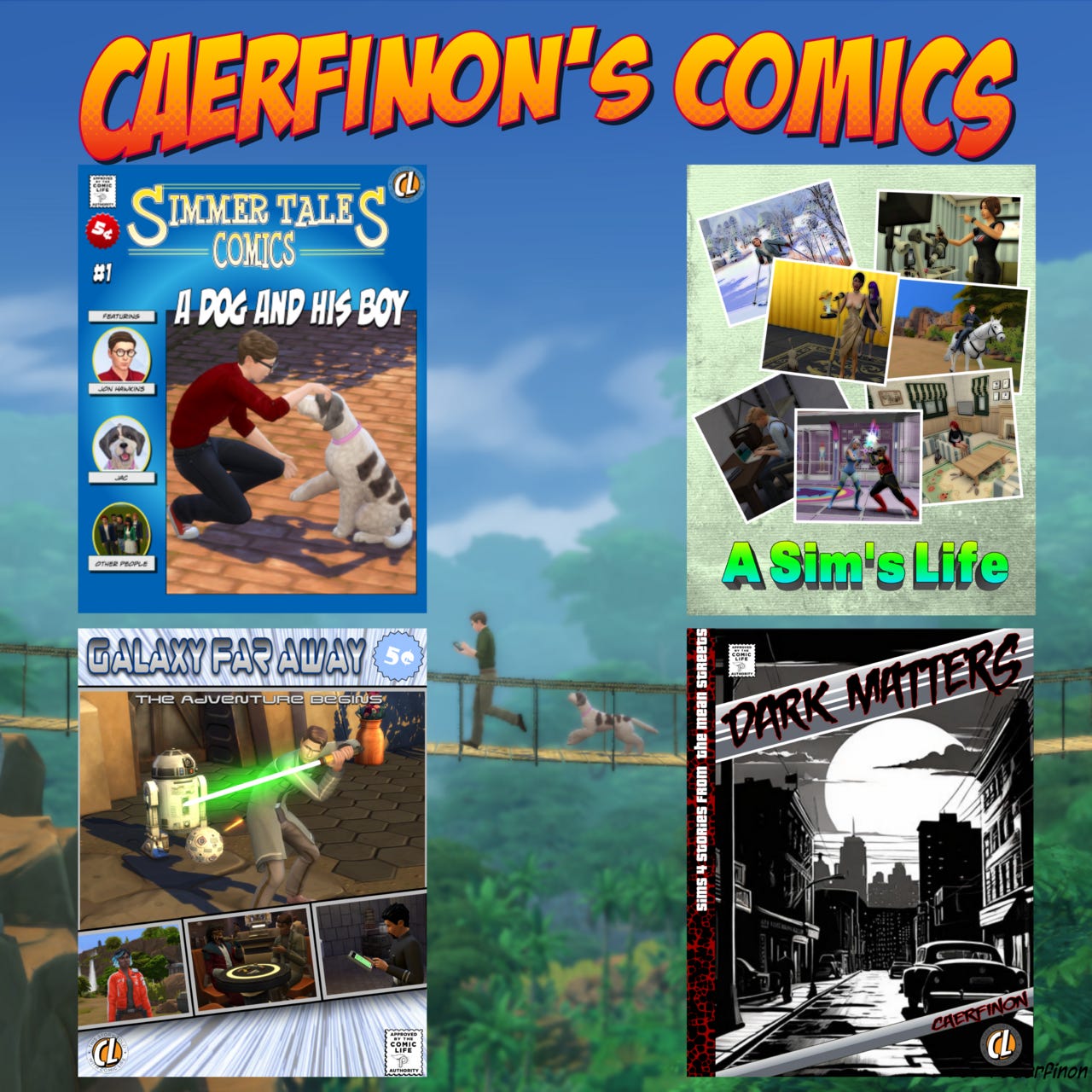 Caerfinon’s Comics logo