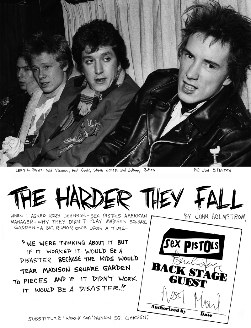 DOA: The Sex Pistols 1978 Tour and Film - by John Holmstrom