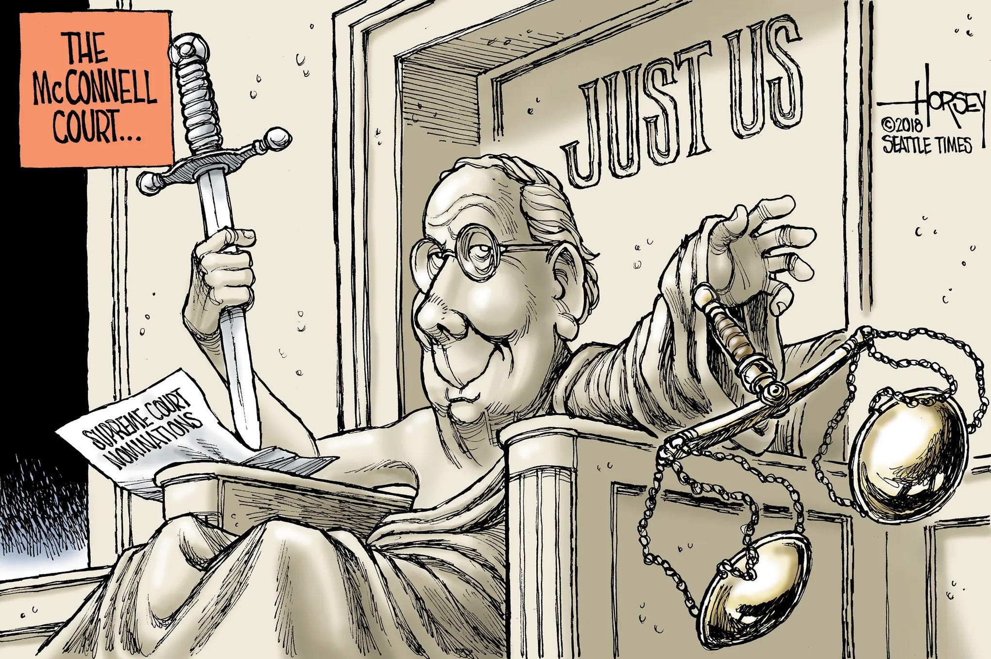Editorial Cartoons About Brandeis' Supreme Court Nomination