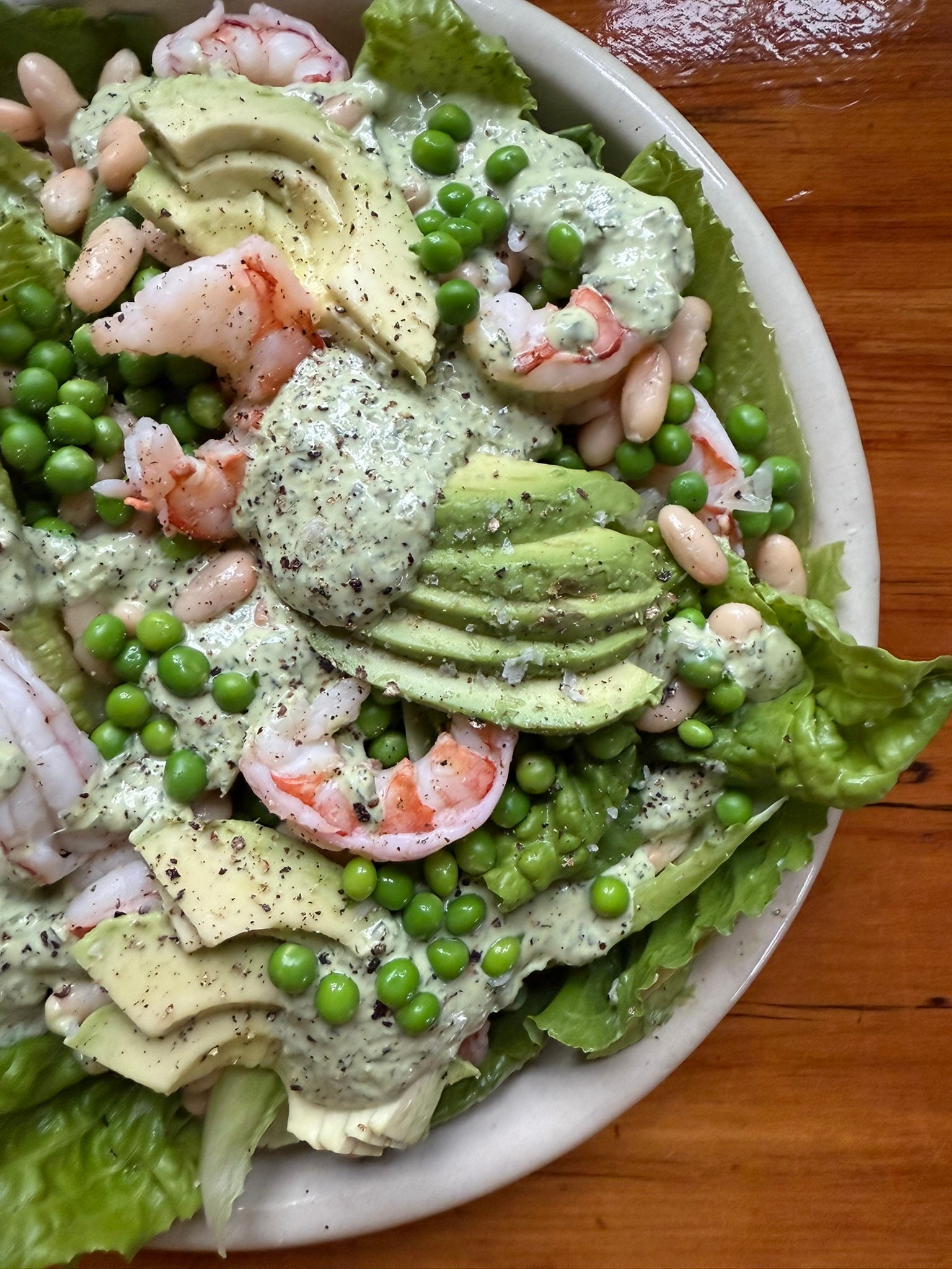 Green Goddess Shrimp Salad
