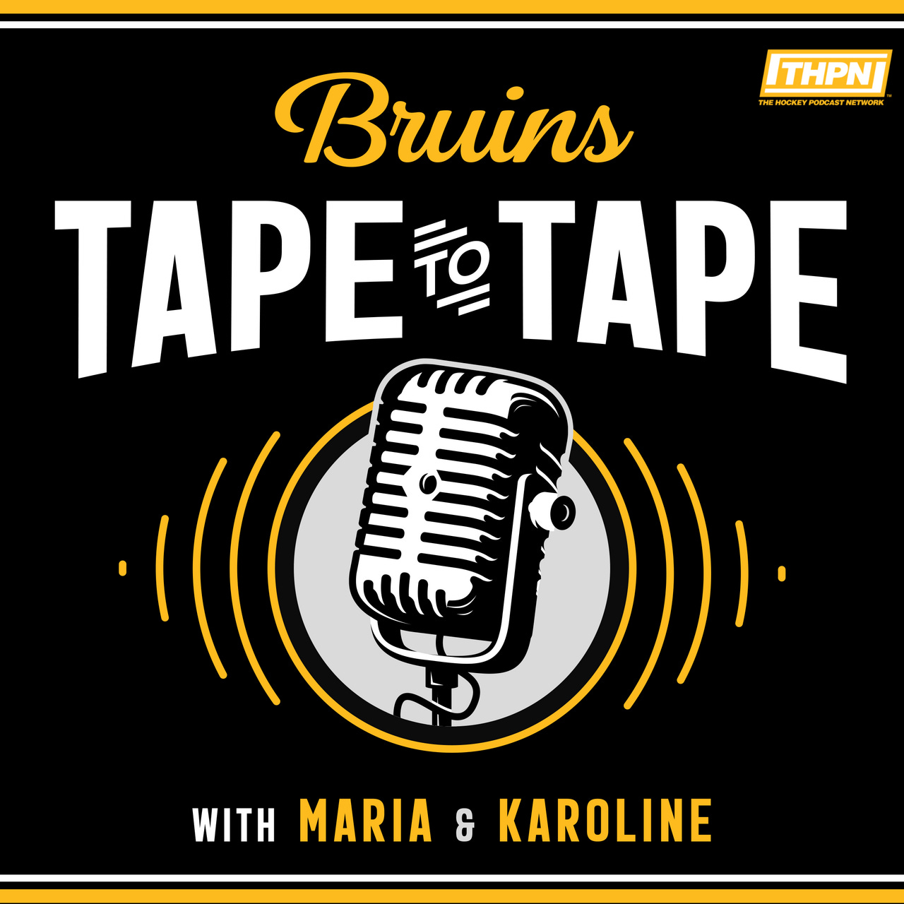 Bruins Tape to Tape logo