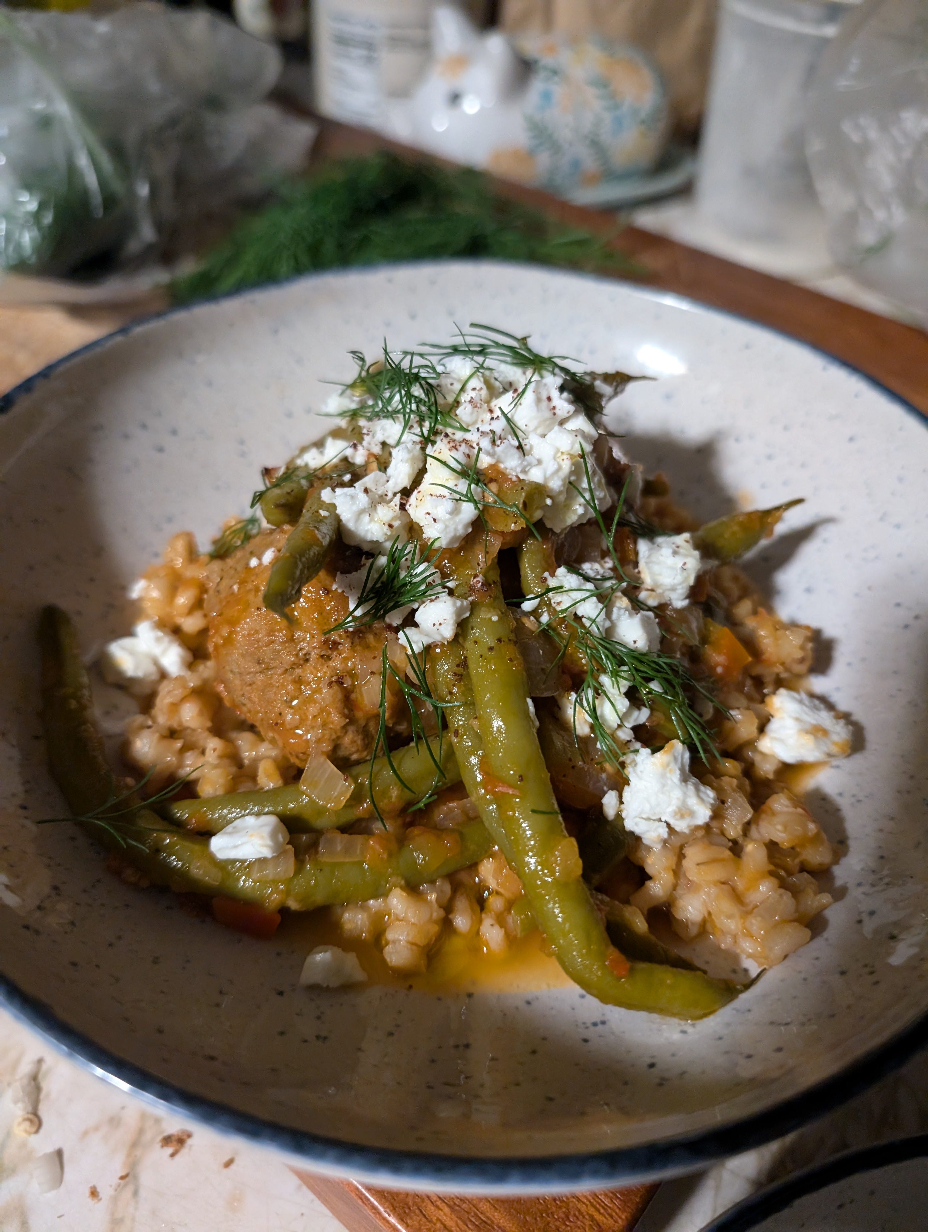 Greekish Green Beans (gf) by kevin thurston