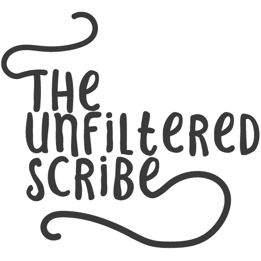 The Unfiltered Scribe logo