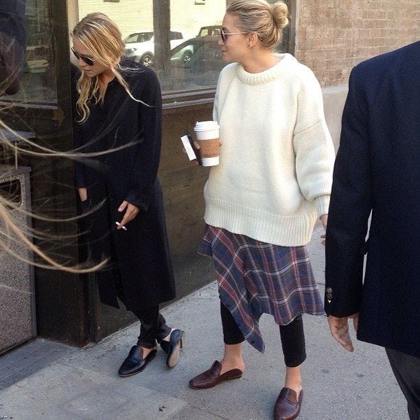 how to dress like the olsen twins this winter Olsen Twin Layering Diaries