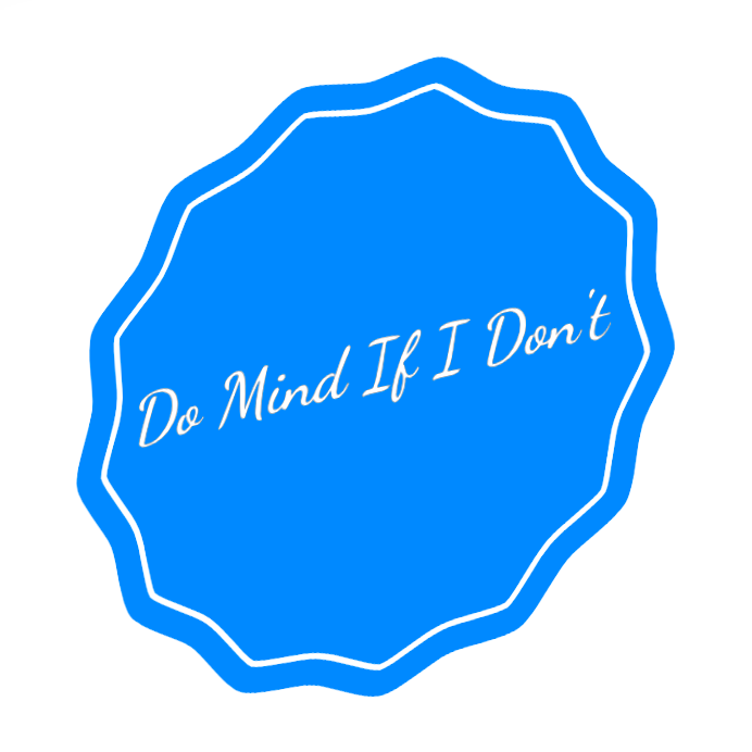 Do Mind If I Don't by Paul Oswell logo