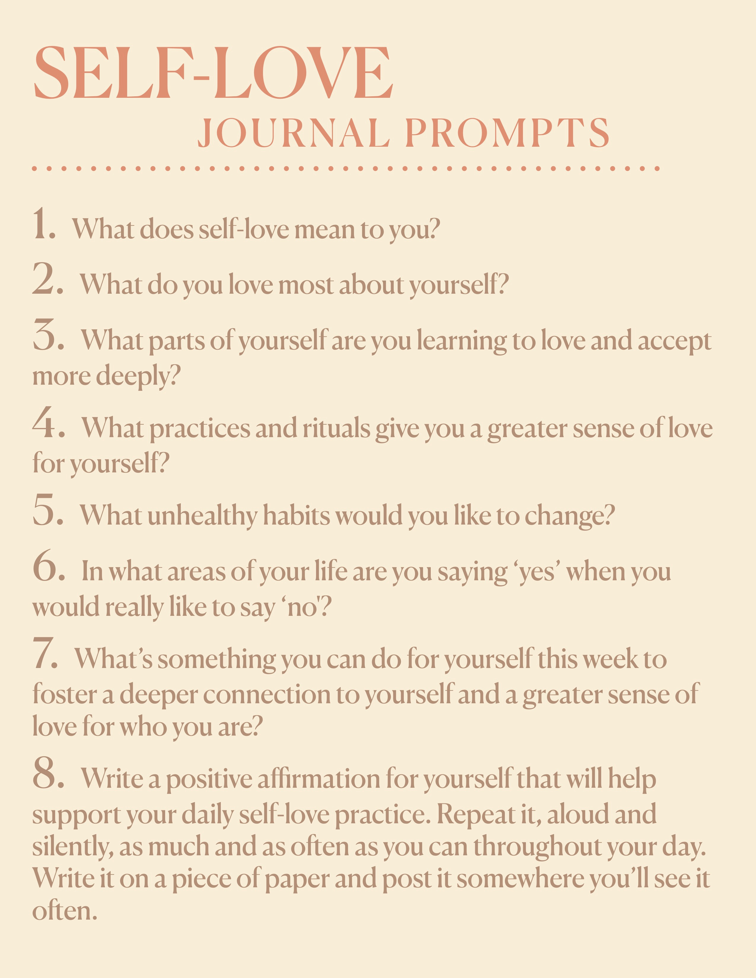Inner Space: Self-Love Reflections + Journal Prompts