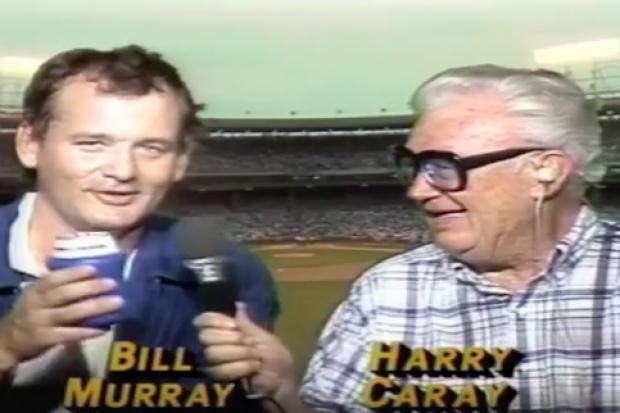 Bill Murray baseball Wrigley Field CHICAGO CUBS Harry Caray T