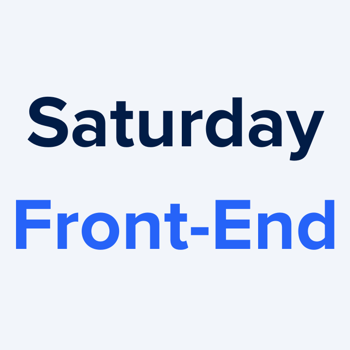 Saturday Front-End logo