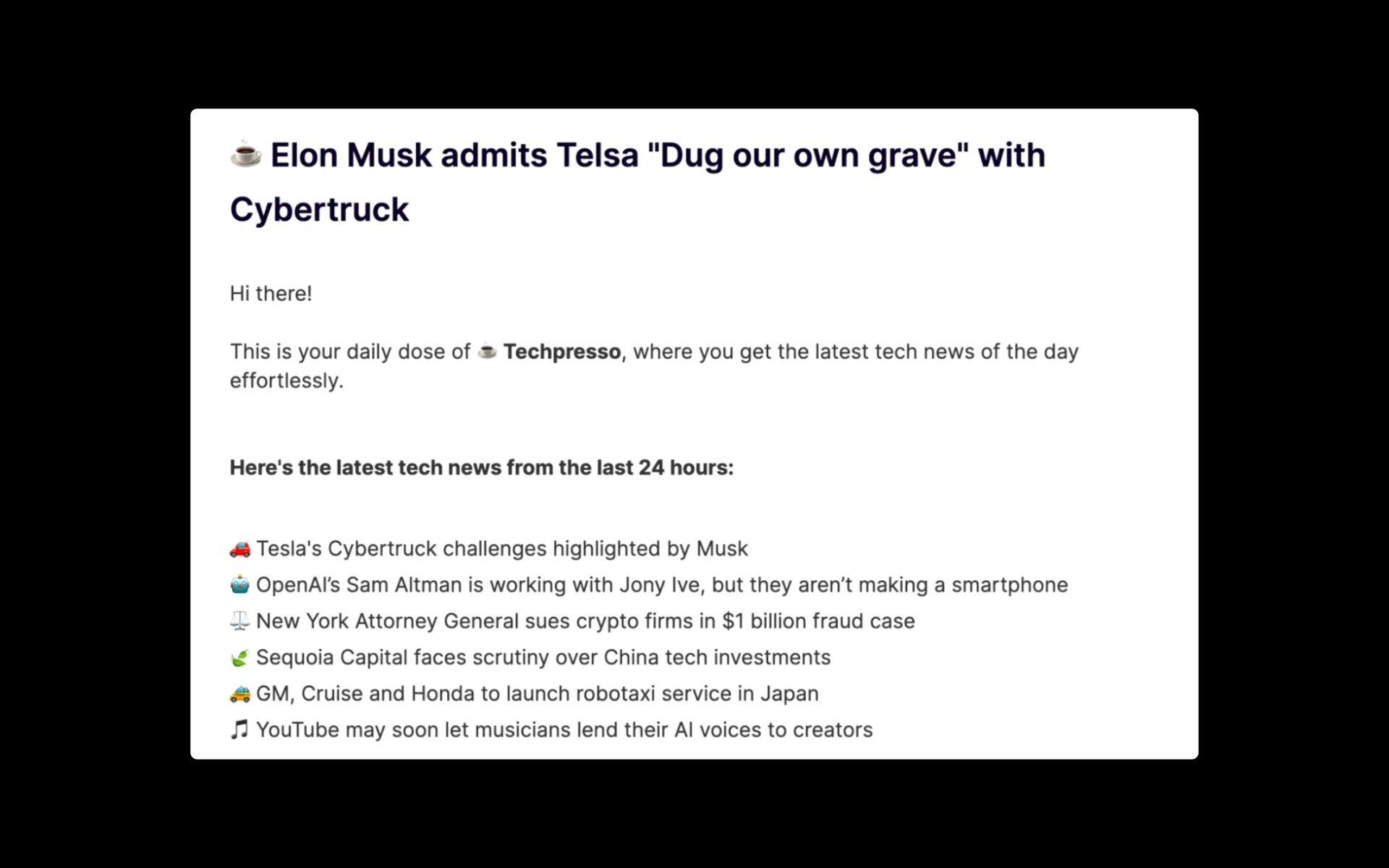 A Newsletter About A.I and Tech News Making $1K MRR