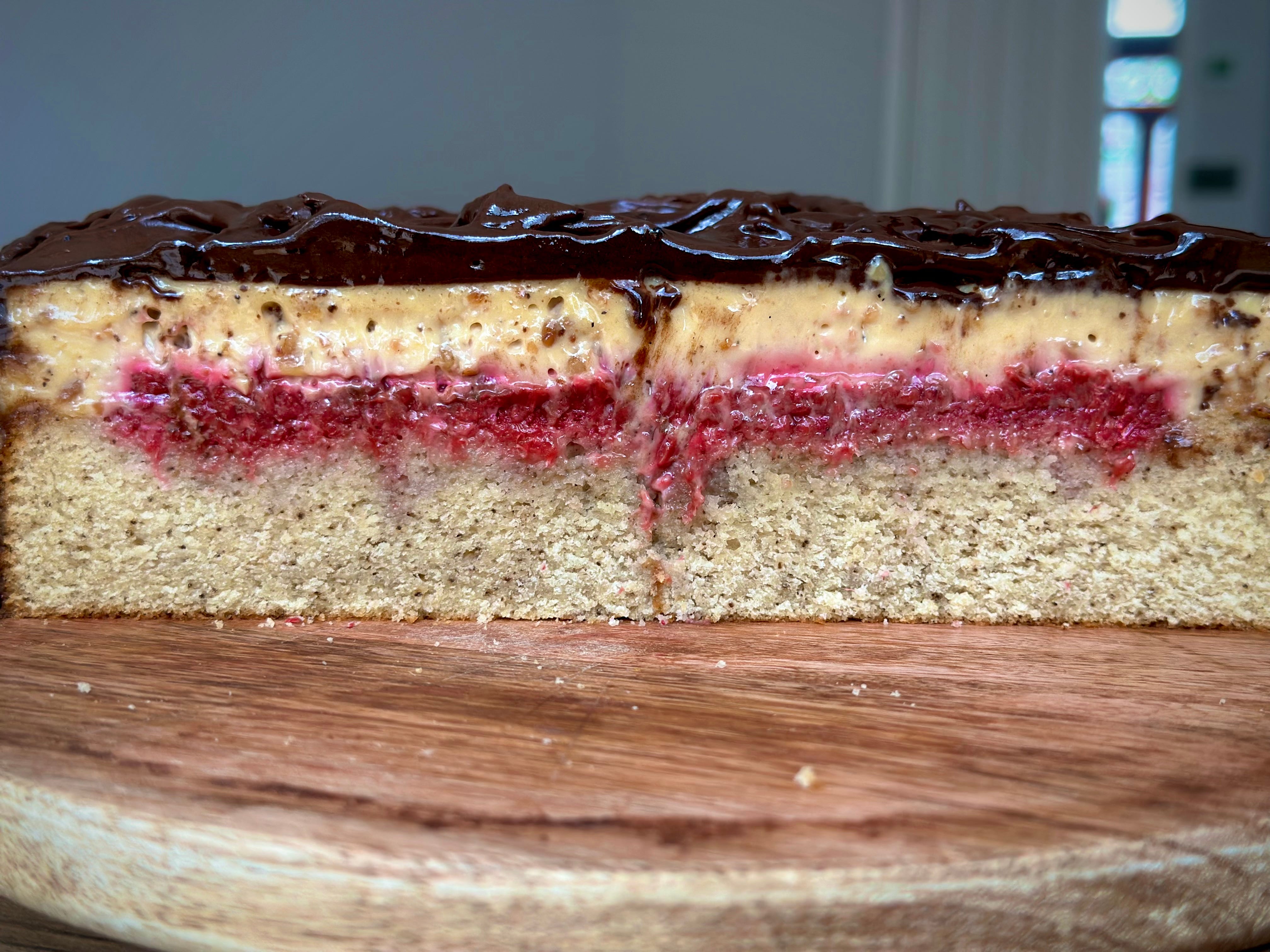 Amarena Cherry and Chocolate Marbled Heart Bundt Cake