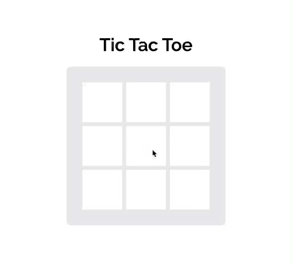 Tic Tac Toe Game with AI Integrated and Front End Framework