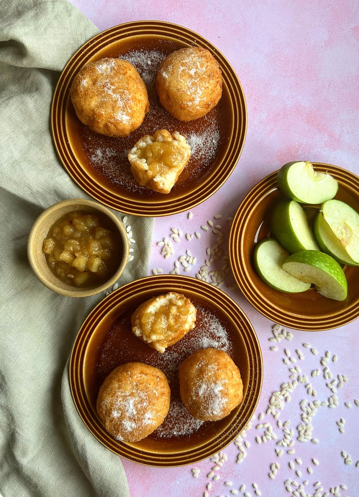 SWEET APPLE & GINGER ARANCINI.