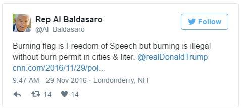 Baldasaro: Burn The Flag, Go To Jail (for Littering)