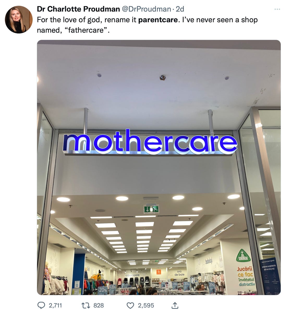 Petition · 'Mothercare' is sexist - it's time to rebrand as 'PARENTCARE' ·