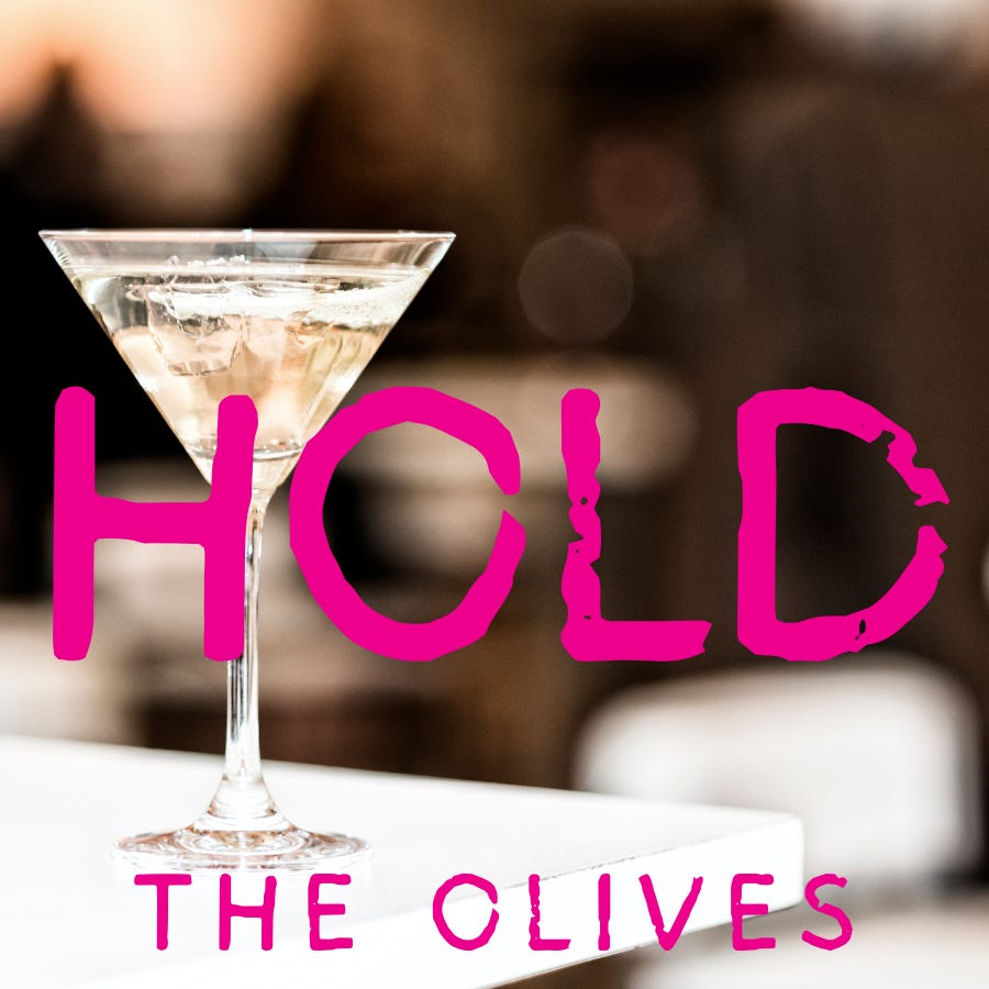 Hold the Olives 🍸 logo