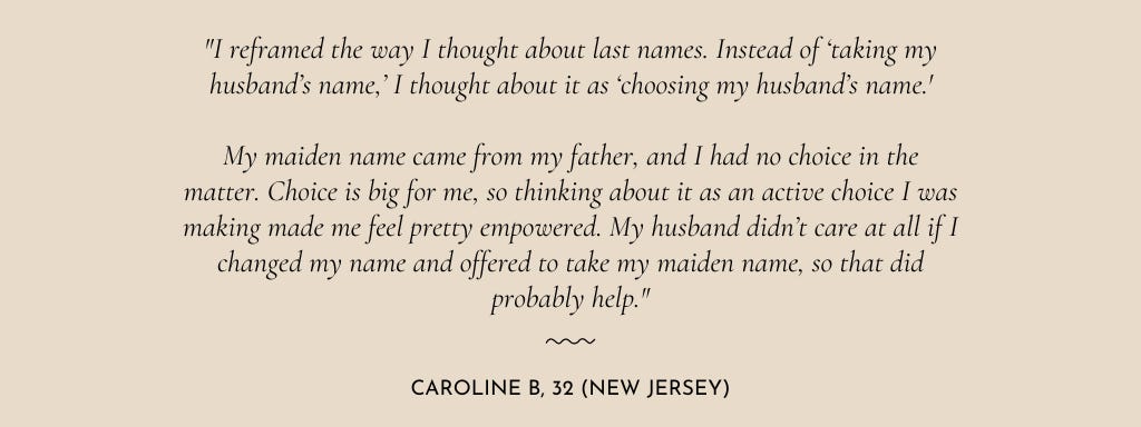 A Woman's Maiden Name