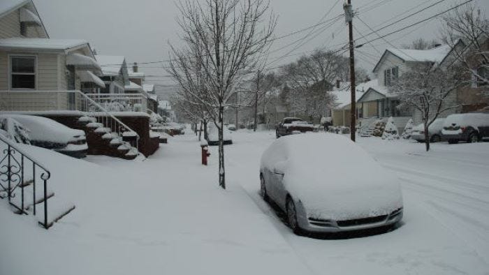 15 cm of snow headed our way Thursday