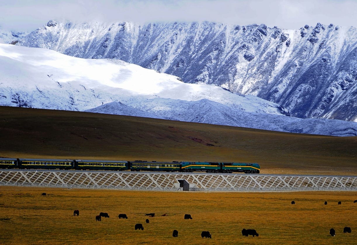 Xining to Lhasa on the Qinghai-Tibet Railway