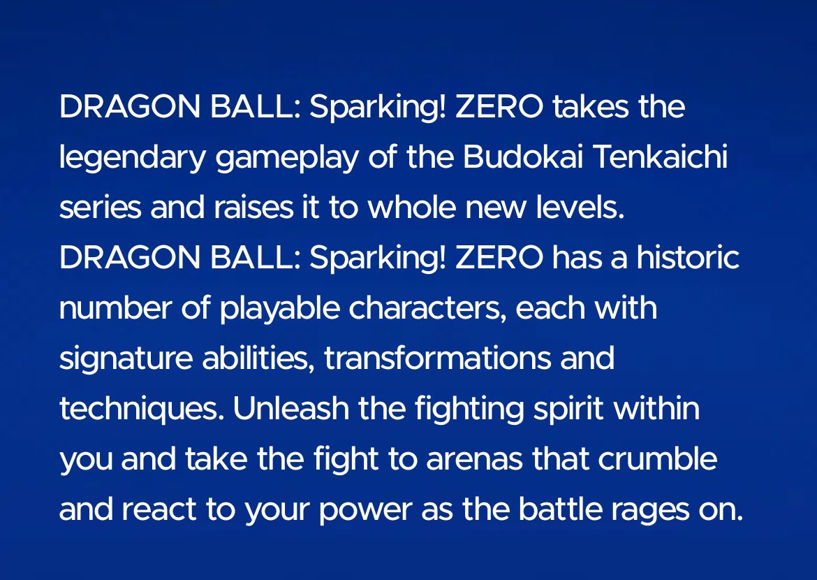 NEW OFFICIAL DRAGON BALL Z: SPARKING! ZERO ANNOUNCEMENT! 