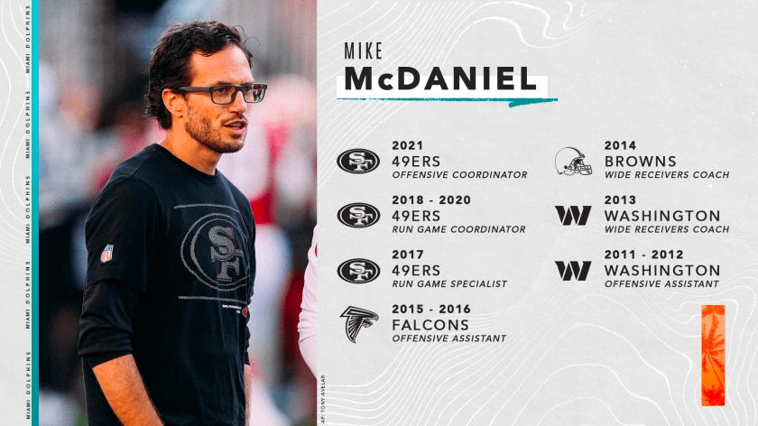 Mike McDaniel path to Miami Dolphins
