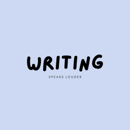 writing speaks louder logo