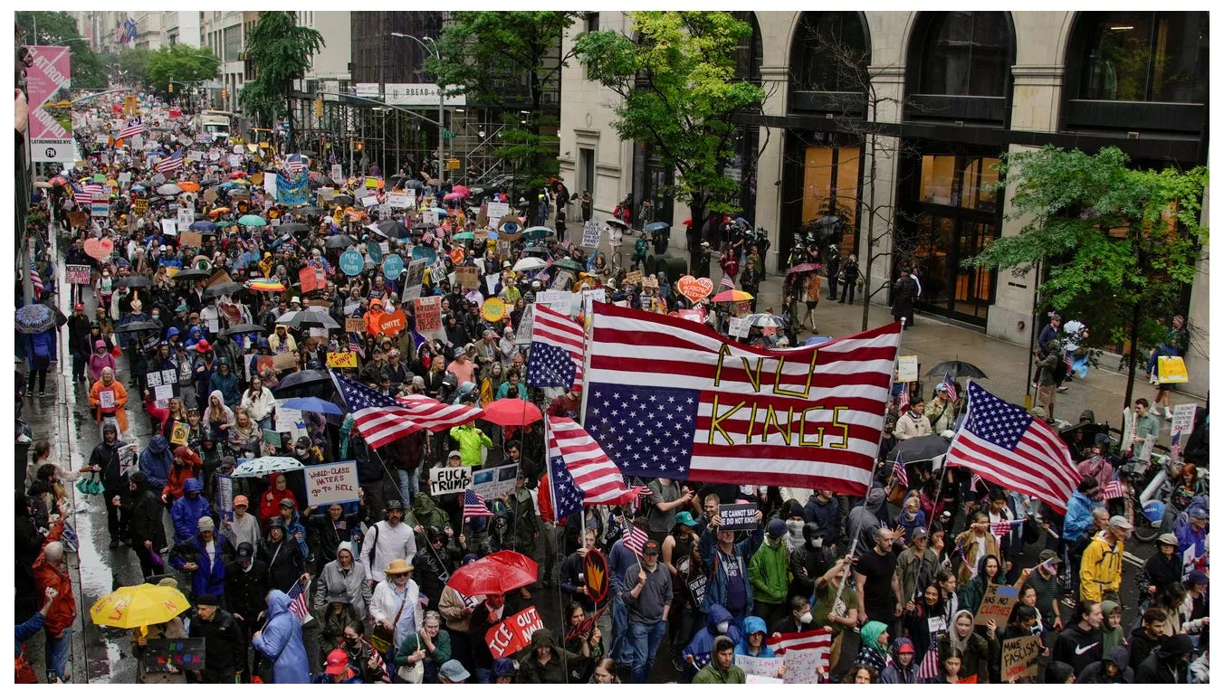 Trump’s parade flopped. No Kings Day was a hit.