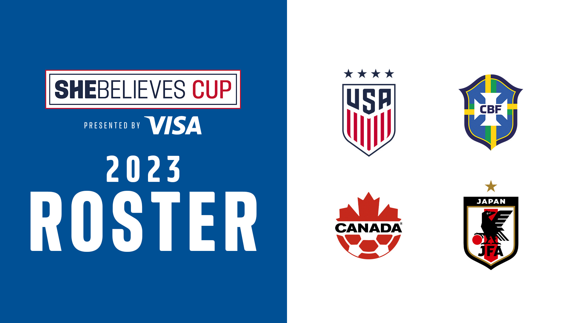 SheBelieves Cup 2023, women's soccer, all team rosters: USWNT, Canada,  Japan, Brazil - full squad lists