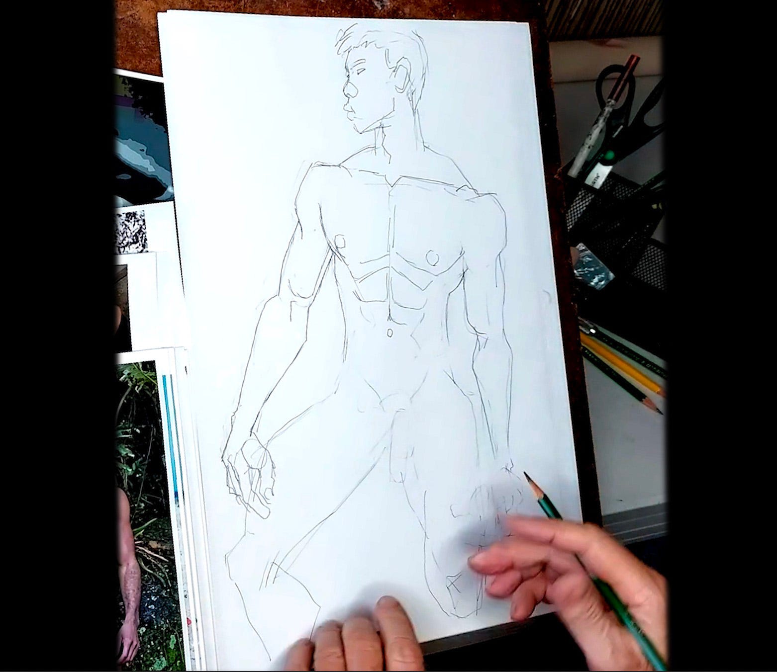 SKETCHING TIPS: Drawing the Male Nude - by Douglas Simonson