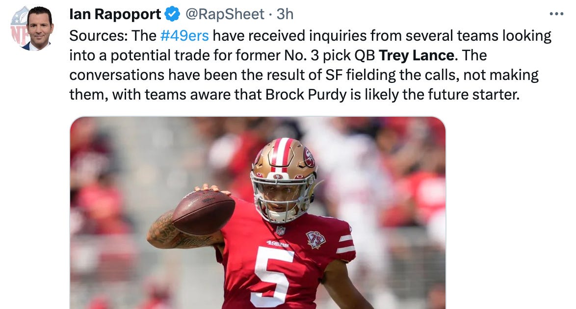 NFL rumors: Trey Lance could cause Aaron Rodgers trade to implode