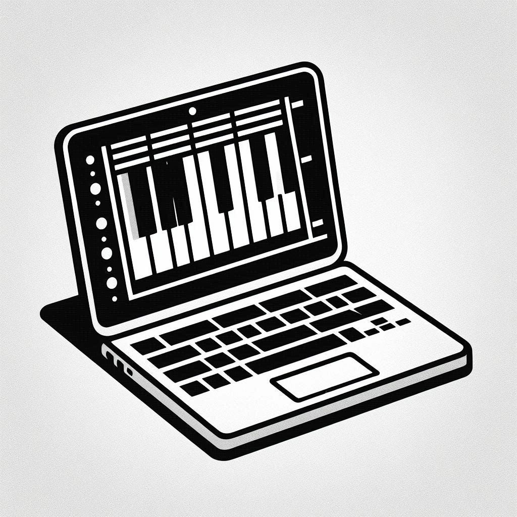 Laptop Music Weekly logo