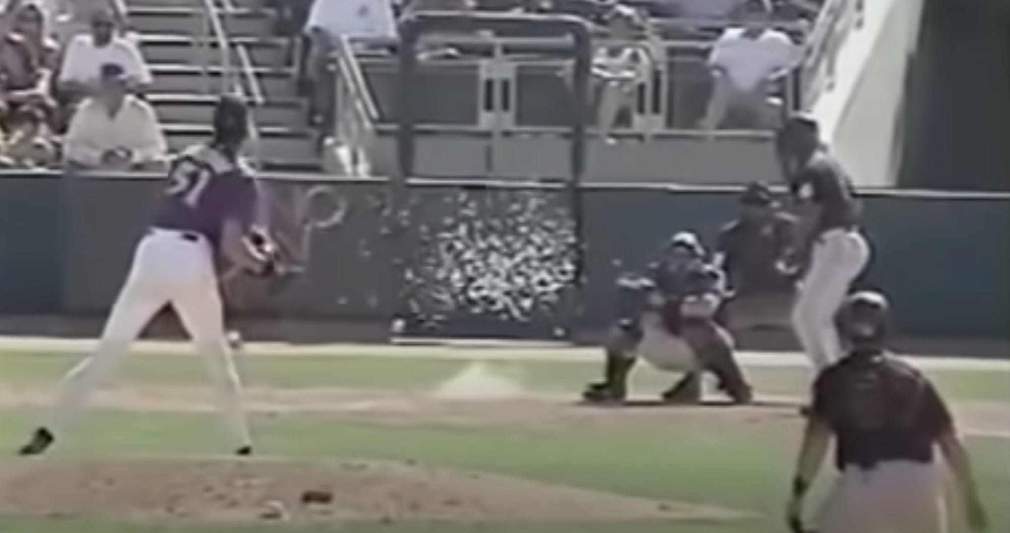 Randy Johnson threw a baseball through the bird of my heart 