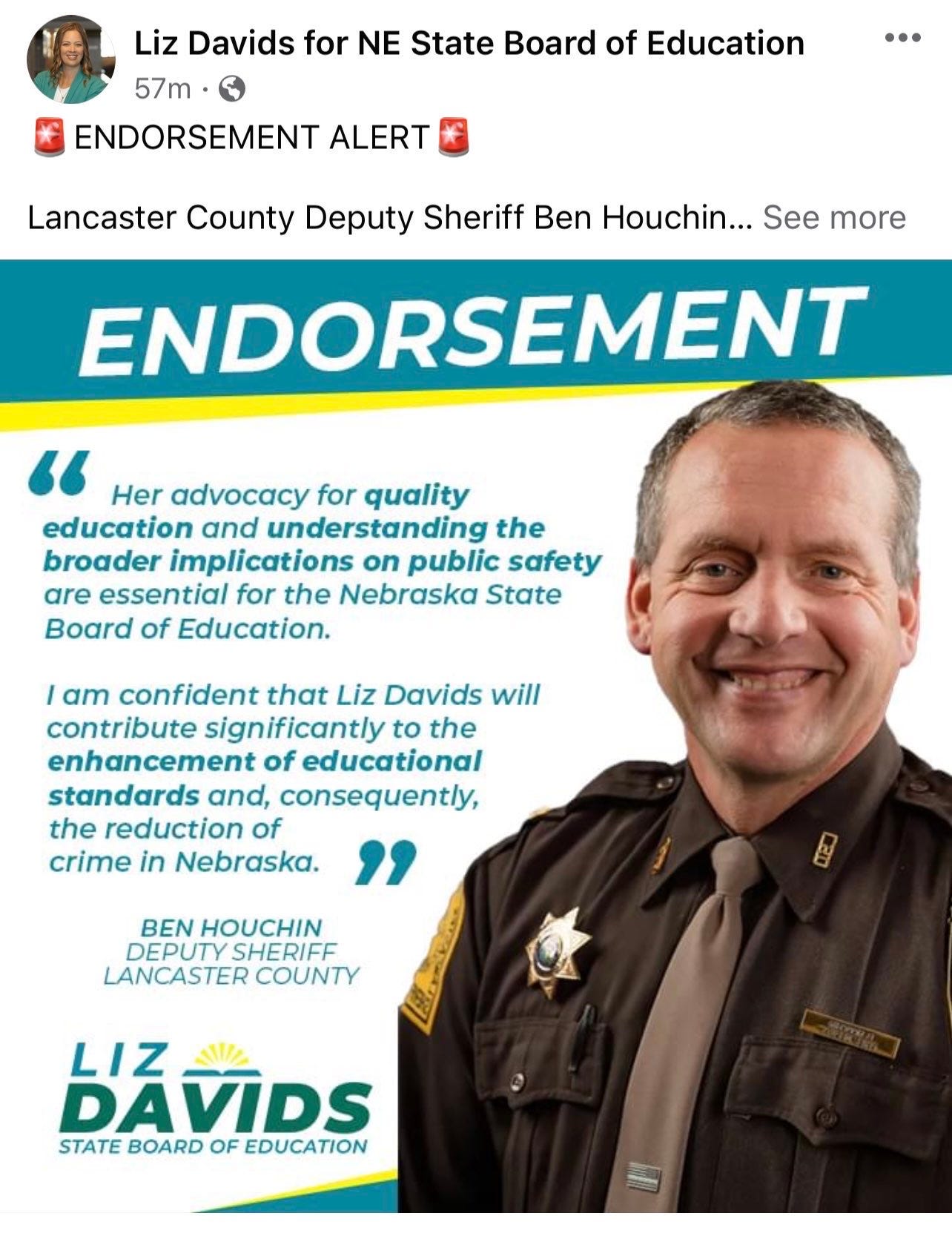 Lancaster County Chief Deputy Ben Houchin is Breaking the Law Again