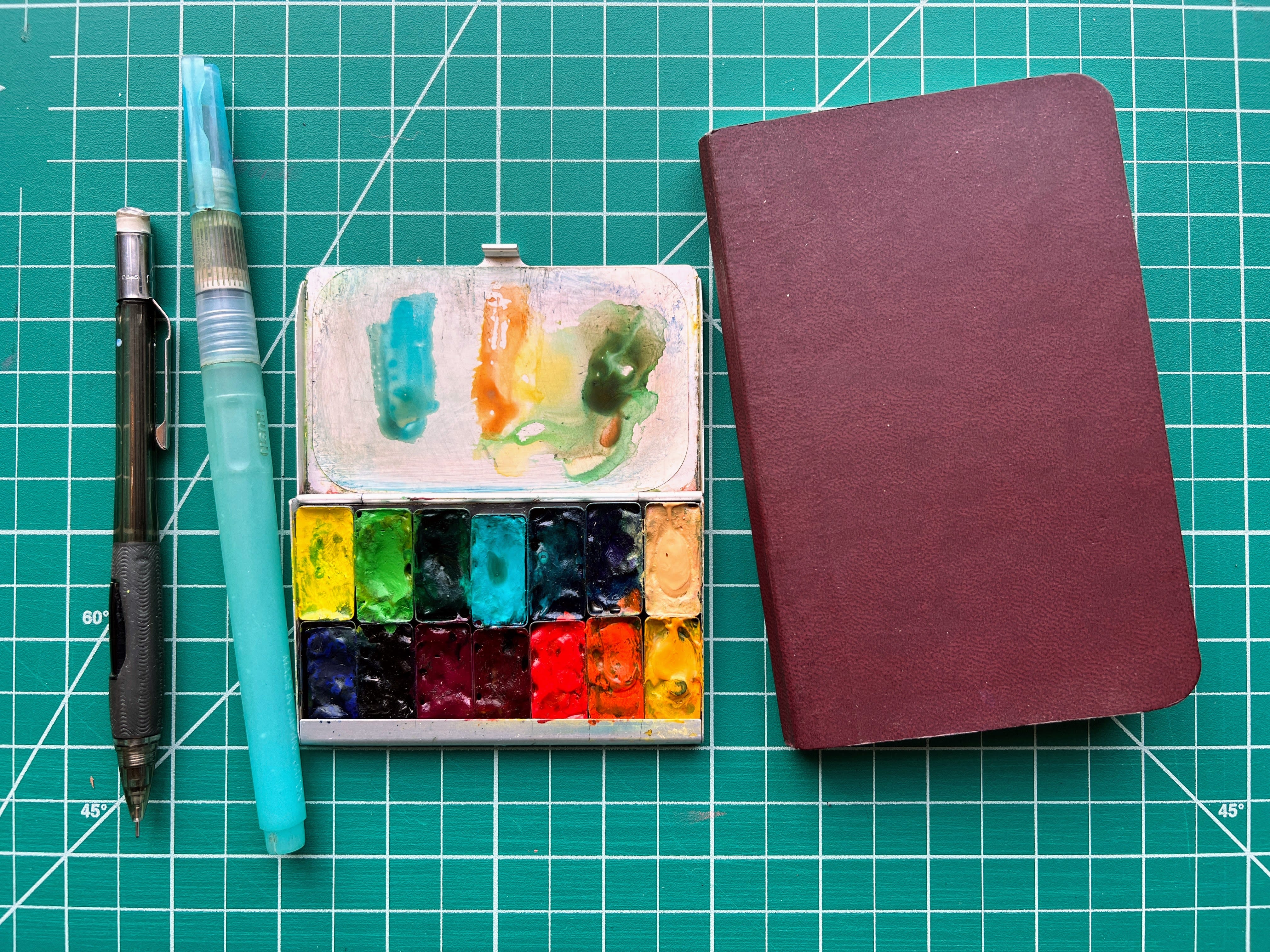 What's in my travel sketch kit just now?  Sketch Away: Travels with my  sketchbook